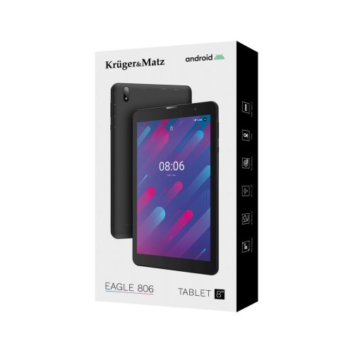 KrugerMatz Tablet 8" RAM 3 GB 32 GB EAGLE 806 Black.