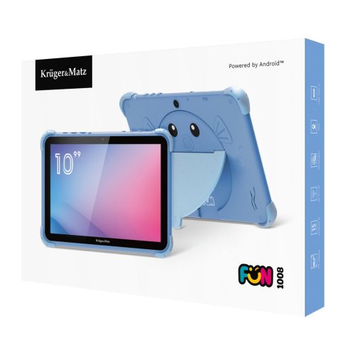 Detský tablet, KrugerMatz 10/1" FUN 1008 4/64GB LTE wifi gps android 13.