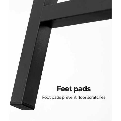 Vasagle Barové stoličky 2 vysoké štvorcové kuchynské jedálenské stoličky, rustikálna hnedá.