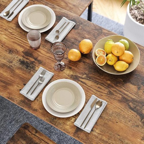 Vasagle Kuchynský barový stôl, rustikálny hnedý.