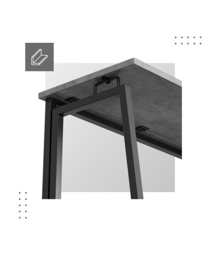 Mark Adler Leader 1.5 grey Skladací kancelársky počítačový stôl, sivý