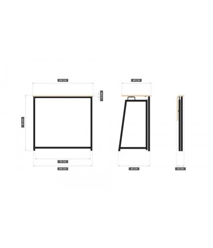 Mark Adler Leader 1.5 skladací kancelársky počítač, stolík