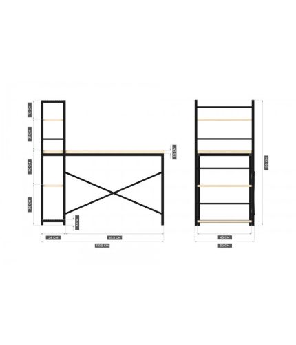 Mark Adler Leader 4.0 Kancelársky stolný počítačový stôl blitz