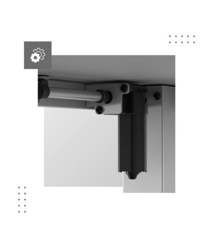 Mark Adler Leader 7.6 white Stôl, výškovo nastaviteľný, pamäťová funkcia, káblové vedenie, 160 x 80 cm, biely