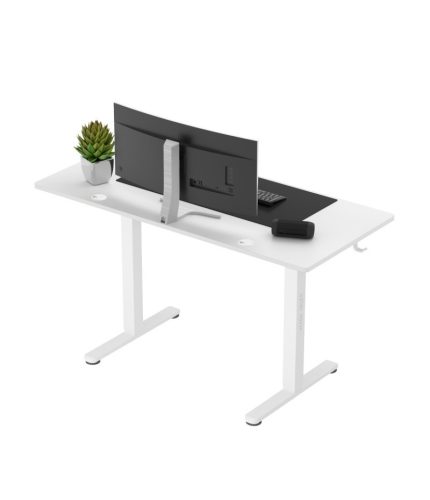 Mark Adler Leader 7.0 white Prémiový stôl s nastaviteľnou výškou, výška, stôl s elektrickým nastavením výšky, pamäťovou funkciou a LCD displejom, biely
