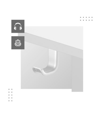 Mark Adler Leader 7.0 white Prémiový stôl s nastaviteľnou výškou, výška, stôl s elektrickým nastavením výšky, pamäťovou funkciou a LCD displejom, biely