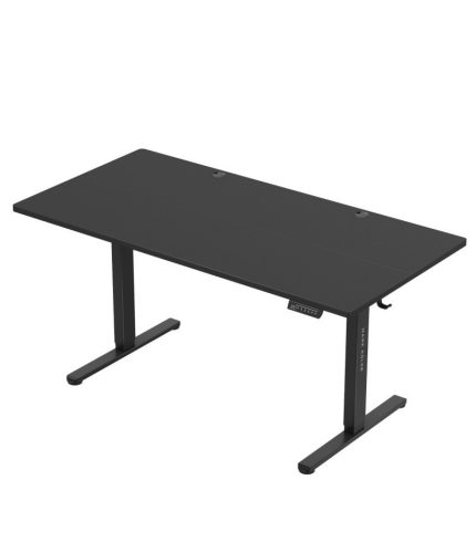 Mark Adler Leader 7.6 black Prémiový písací stôl s nastaviteľnou výškou s pamäťovou funkciou, organizér na káble 160 x 80 cm, čierny