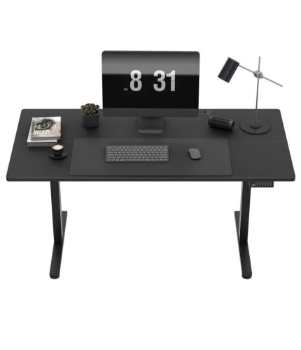 Mark Adler Leader 7.6 black Prémiový písací stôl s nastaviteľnou výškou s pamäťovou funkciou, organizér na káble 160 x 80 cm, čierny