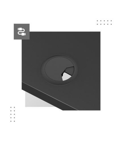 Mark Adler Leader 7.6 black Prémiový písací stôl s nastaviteľnou výškou s pamäťovou funkciou, organizér na káble 160 x 80 cm, čierny