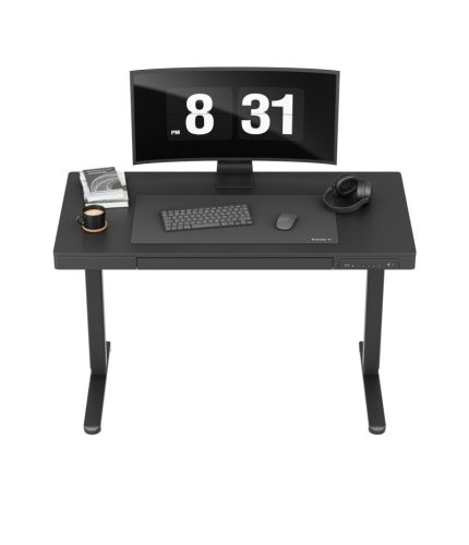 Mark Adler Leader 8.2 black Prémiový ergonomický stôl s nastaviteľnou výškou, elektrické nastavenie výšky, počítačový stôl čierny