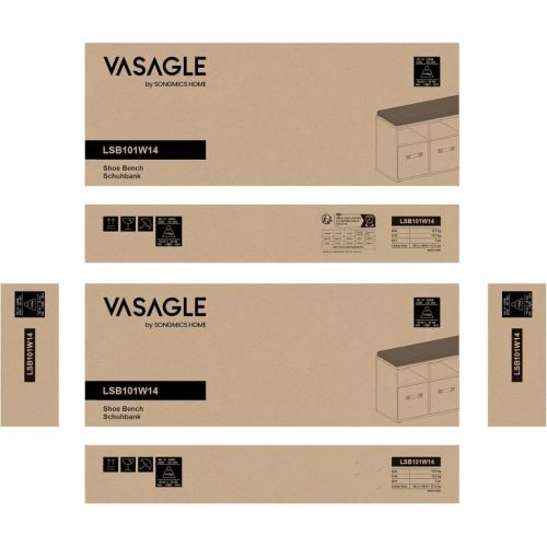 Lavica na topánky, 6 priehradiek, organizér na topánky, 3 látkové úložné boxy, oblačne biela, holubie sivá