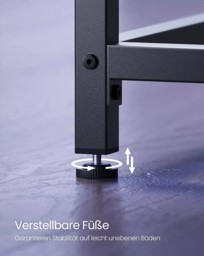 Písací stôl Songmics LWD039B56, čierny, 60x120x75-cm