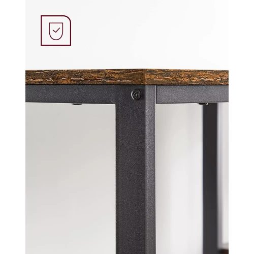 Kancelársky samitogepový stôl Vasagle LWD47X, rustikálna hnedá.