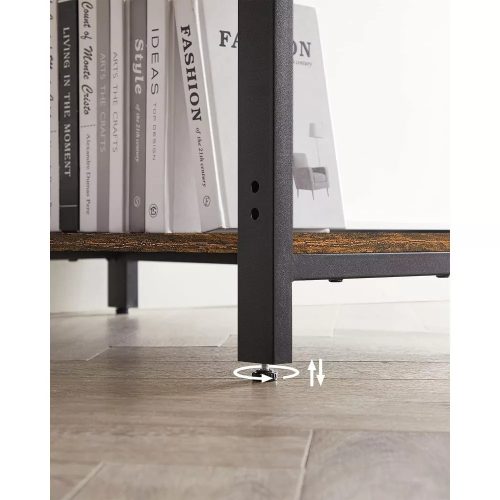 Kancelársky samitogepový stôl Vasagle LWD47X, rustikálna hnedá.