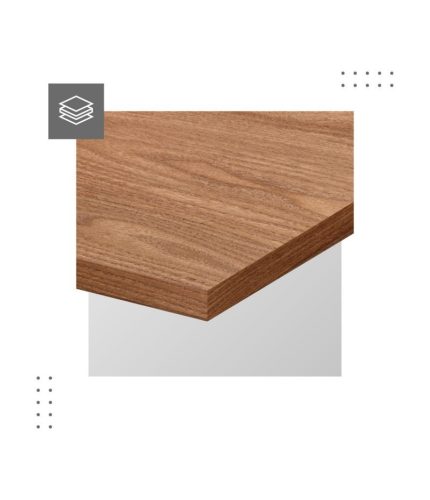 Mono Rohový písací stôl Mark Adler Leader 5.5 počítačový stôl 147 x 112 cm, kov / dyha, stena orech