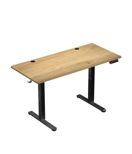 Mark Adler Leader 7.0 black Ergonomický výškovo nastaviteľný stôl, s elektrickým nastavením výšky, pamäťovou funkciou a LCD displejom, drevo.