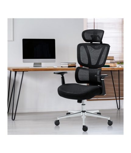 Mark Adler Expert 4.6 Ergonomické ortopedické pohodlné kancelárske kreslo, bedrová opierka čierna