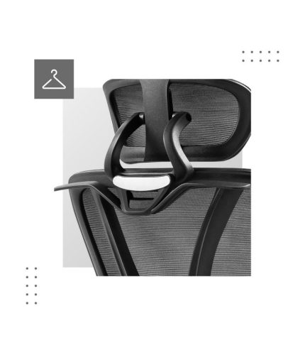 Mark Adler Expert 4.6 Ergonomické ortopedické pohodlné kancelárske kreslo, bedrová opierka čierna