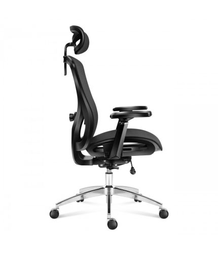 Mark Adler Ergonomická otočná kancelárska stolička, sieťovaný ventilačný materiál, čierna