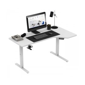   Mark Adler Leader 9.1 nastaviteľný stôl, 145 x 85 cm, nosnosť 70 kg, s držiakom na slúchadlá, biela