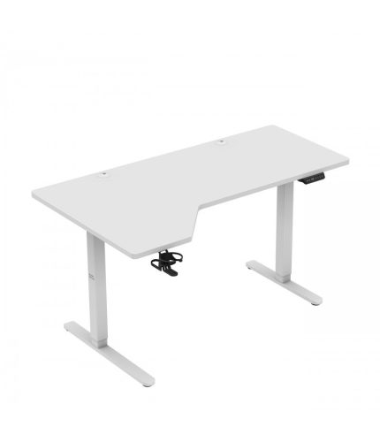 Mark Adler Leader 9.1 nastaviteľný stôl, 145 x 85 cm, nosnosť 70 kg, s držiakom na slúchadlá, biela