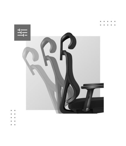 Mark Adler Ergonomická kancelárska stolička, výškovo nastaviteľná, opierka hlavy a bedrová opierka, materiál sieťovina, čierna