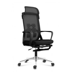   Mark Adler Ergonomická pohodlné kancelárske kreslo, nastaviteľná výška, opierka nôh, čierna