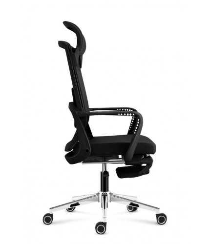 Mark Adler Ergonomická pohodlné kancelárske kreslo, nastaviteľná výška, opierka nôh, čierna