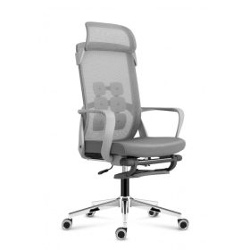   Mark Adler Kancelárske kreslo pohodlné kancelárske kreslo, nastaviteľná výška, opierka nôh, šedá
