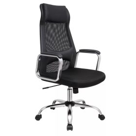   Ergonomická kancelárska stolička s opierkou hlavy a bedrovej chrbtice, čierna