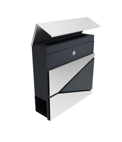 Greman  Moderná, vonkajšia poštová schránka odolná voči poveternostným vplyvom, 37x37x10,5 cm