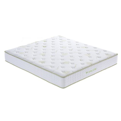 Sincere Prime Sleep 140x200x25cm taštičkový pružinový matrac, pamäťová pena s poťahom z aloe vera, 7 komfortných zón H4 tvrdý