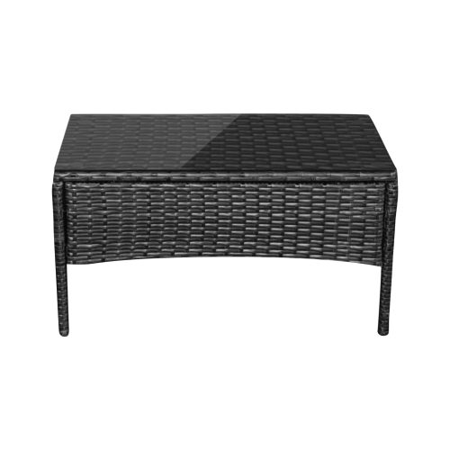 Teesa Záhradná zostava 4-miestna, čierna 