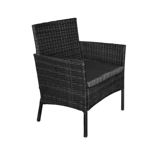 Teesa Záhradná zostava 4-miestna, čierna 