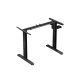 Mark Adler Rám stola Blik s elektricky nastaviteľnou výškou, nastaviteľný, 72-118 cm, kovový, pamäťová funkcia, čierny